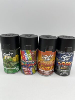 jungle boys mini prerolls jar with indoor flower