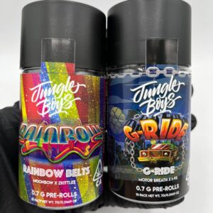 jungle boys mini prerolls jar with indoor flower