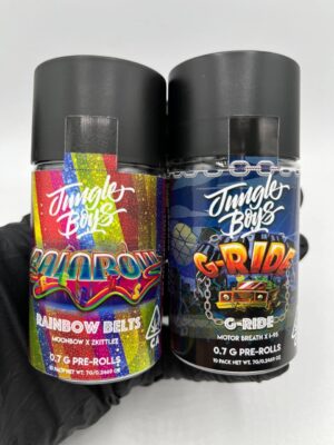 jungle boys mini prerolls jar with indoor flower