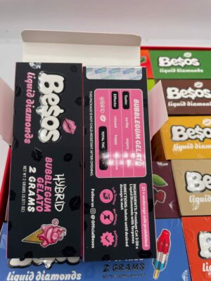 besos liquid diamond disposable 2g vape box with 10 strains