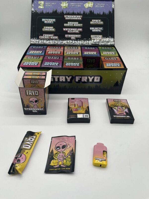 stay fryd 3g disposables and gummies