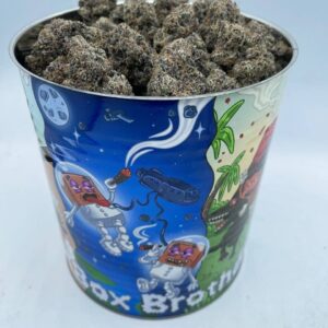exclusive box brothers cannabis flower in collectible tin