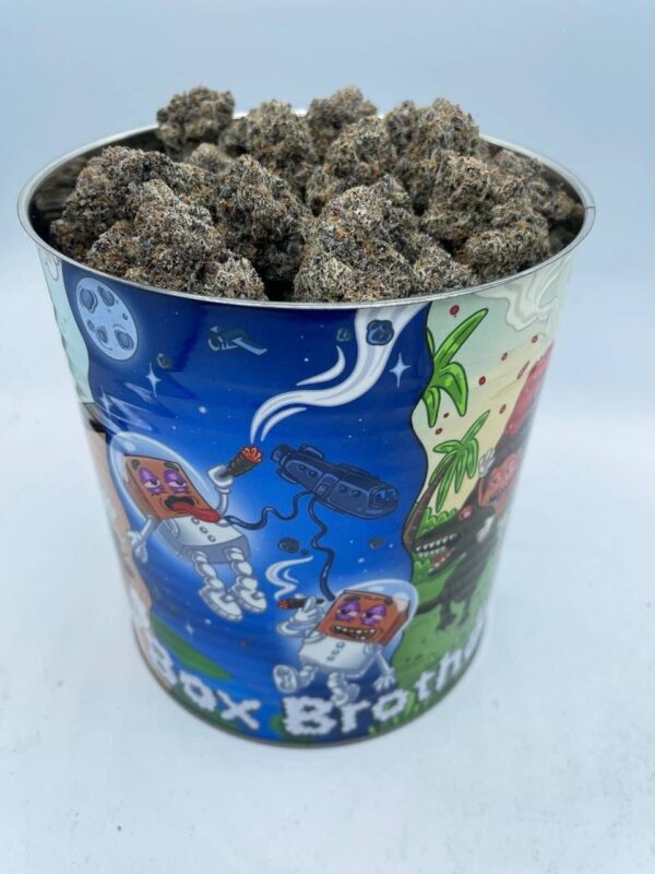 exclusive box brothers cannabis flower in collectible tin